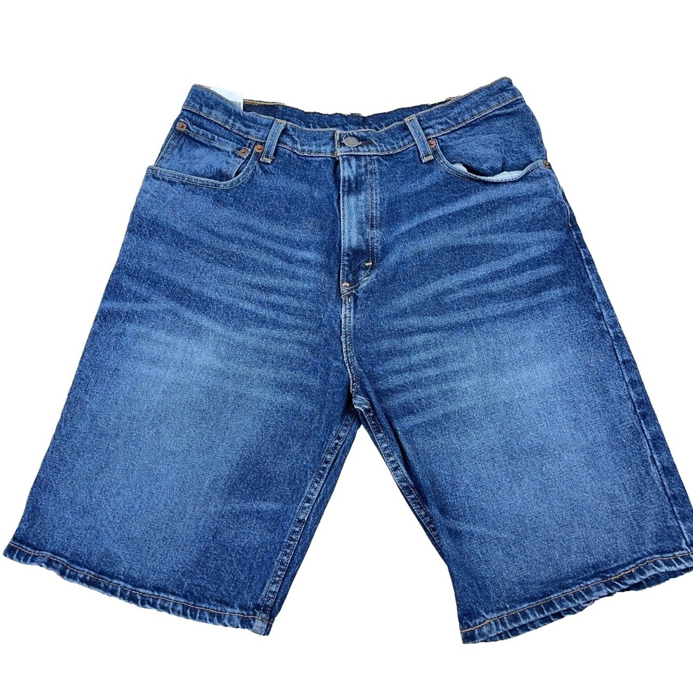 Levis 569 Shorts Men 32 Loose Fit Jorts Baggy Skate Med Wash Faded Wide Adult